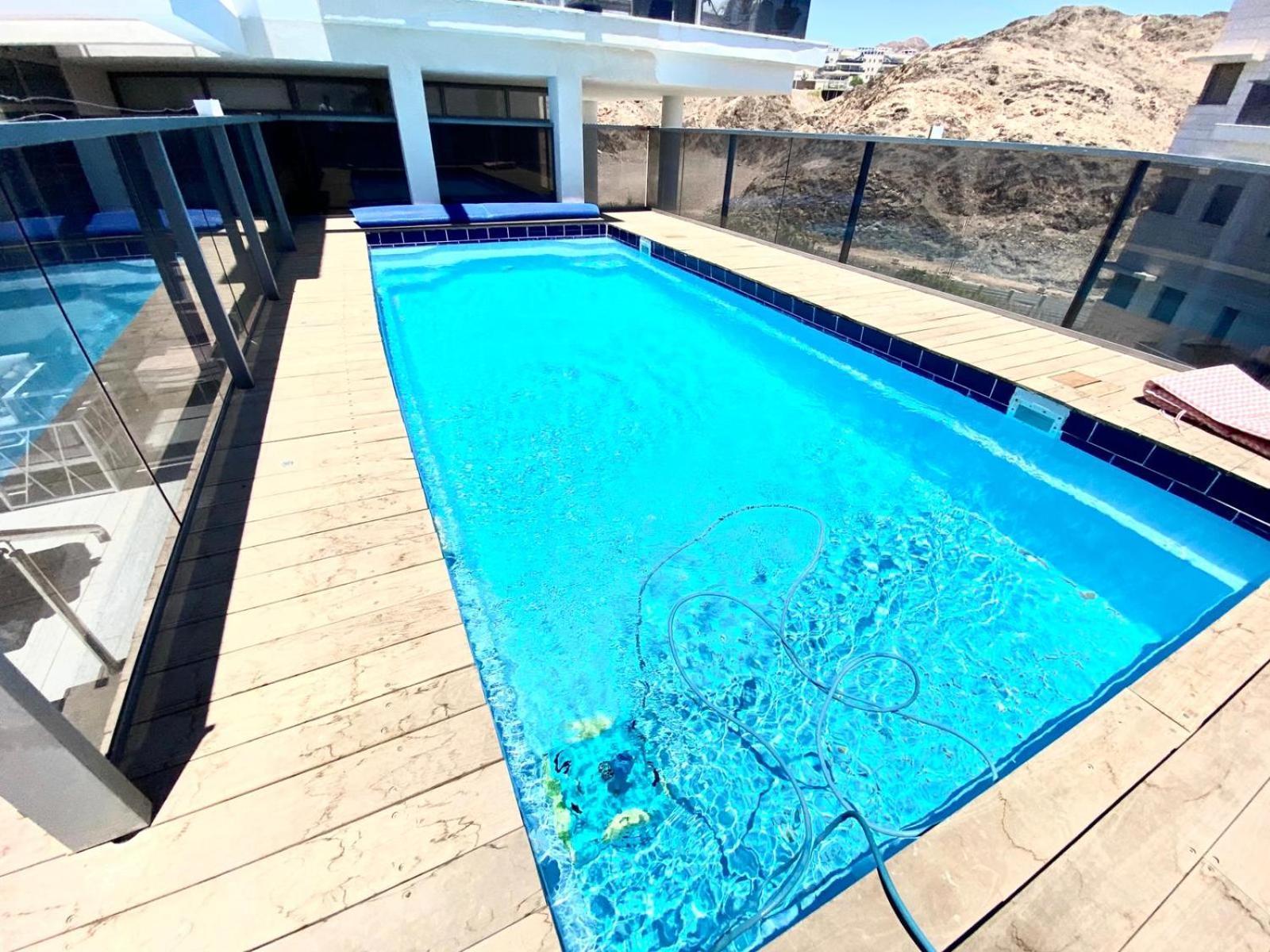 דירות אילת Stunning Penthouse With Sea Views And Private Heated Pool מראה חיצוני תמונה